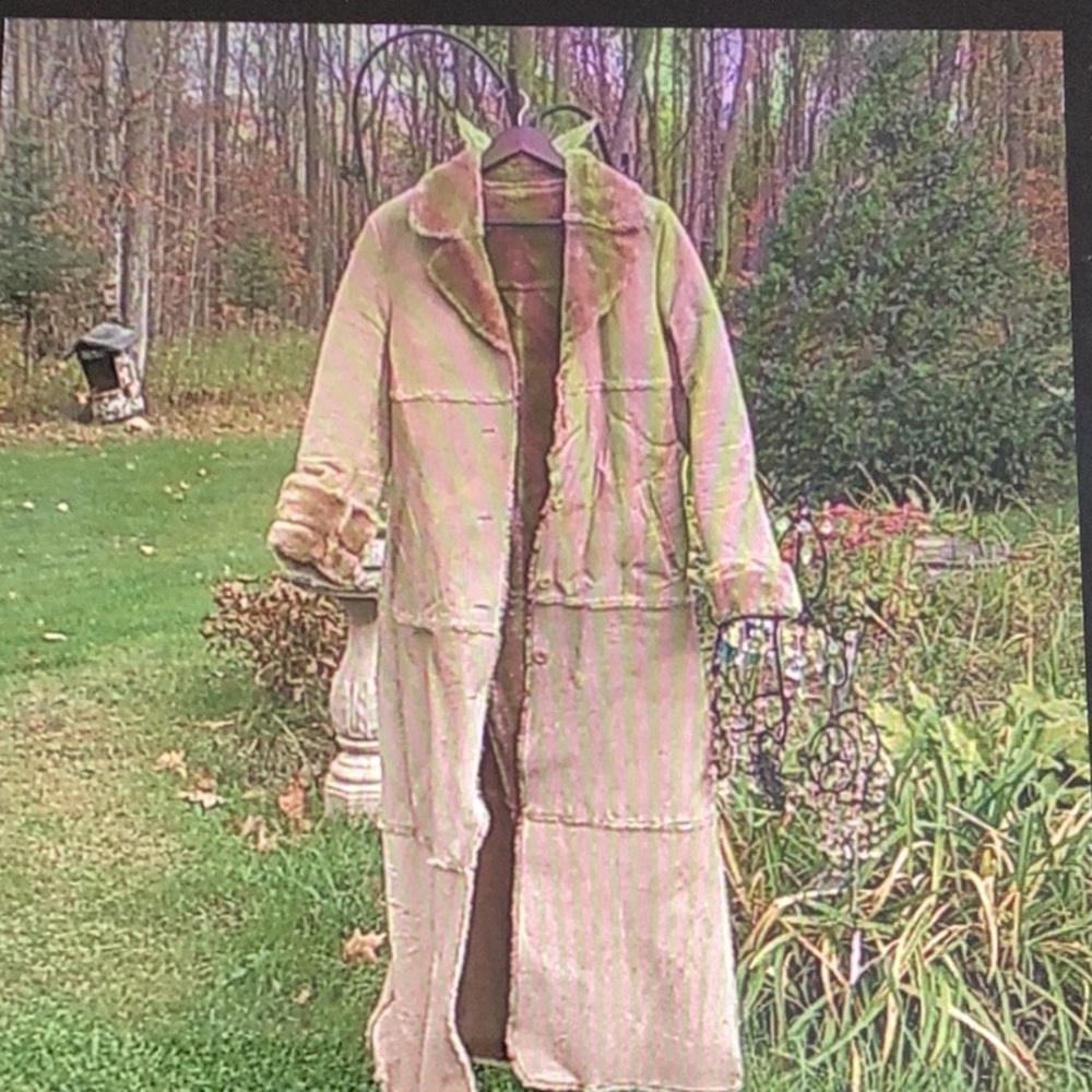 ☮️ VINTAGE PENNY LANE Brandon Thomas SUEDE Maxi COAT AWESOME Fits M/L